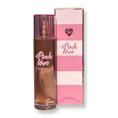 United Scents Pink Love Eau de Parfum for Women 3.4 Fl Oz Enthralling Raspberry Orange Bergamot and Vanilla Notes Light Fragrance for Everyday Use