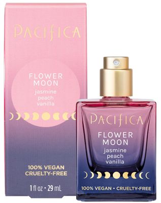 Pacifica Beauty Flower Moon Spray Perfume, Fragrances, Passion, Euphoria, Jasmine, Peach, Vanilla, Musk, Spray Perfume, Clean Perfume, Parfum, Eau de Toilette, Vegan, 1 fl oz (1 Count)