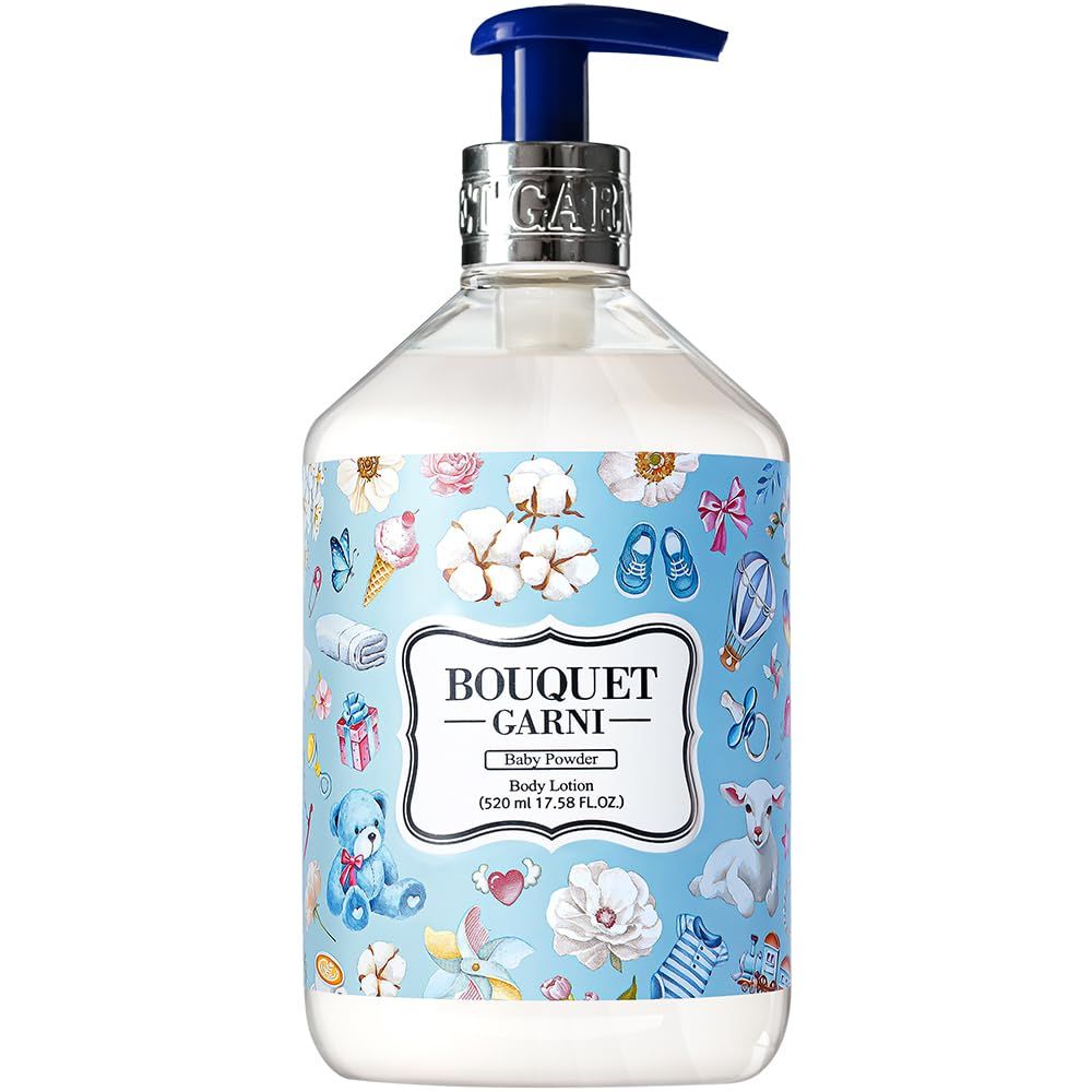 Bouquet Garni Body Lotion Baby Scent Fragrance - Long-lasting Moisture Fragrance, Non Sticky Texture (Containing Shea Butter Rich in Vitamin A, C, E) - 17.6 oz