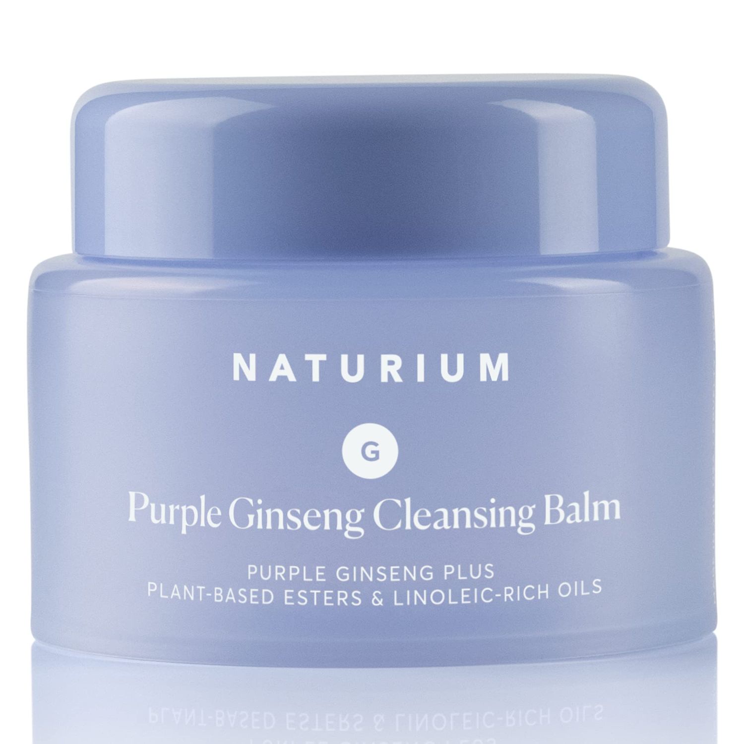Naturium Purple Ginseng Cleansing Balm Plus Plant-Based Esters Linoleic-Rich Oils, Smoothing Face Wash, 3.0 oz