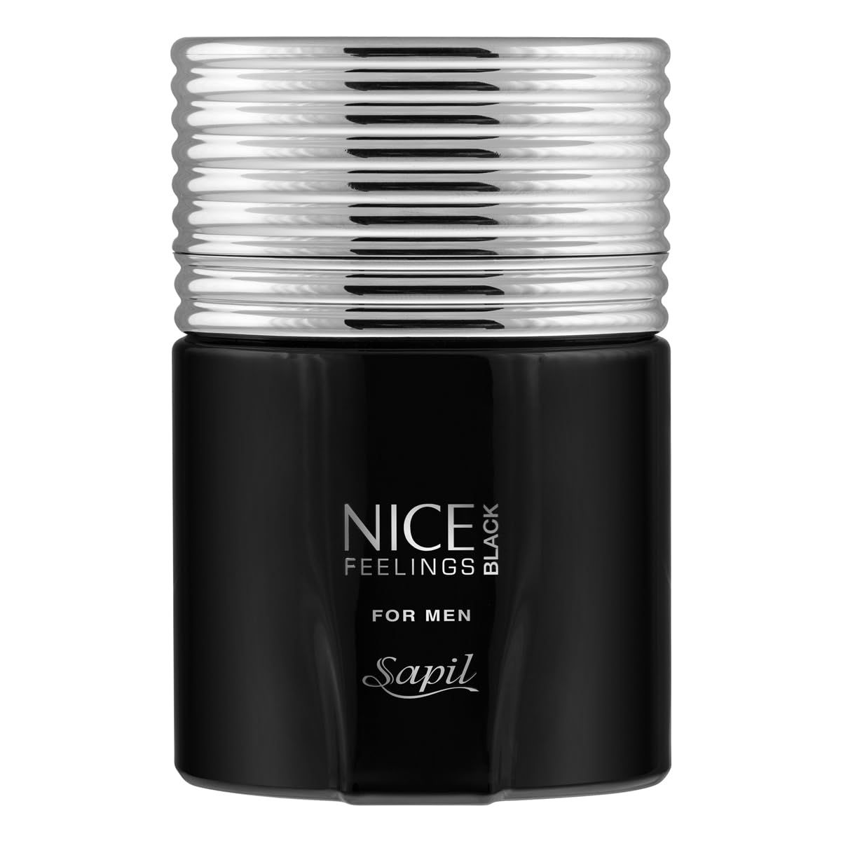 Sapil Nice Feelings Black Perfume for Men - Long-lasting Dubai Cologne, Aromatic Fougere Fragrance, 2.5 Oz (75 ml) - Arabic Cologne for Daily Use