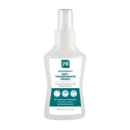 Pili Antiperspirant Deodorant - No Stains, Fragrance-Free, Long-Lasting Protection for Underarms, Hands Feet, Unisex