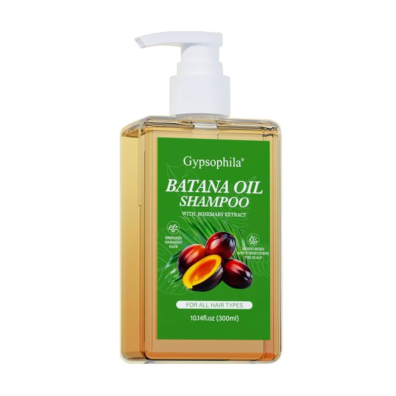 Gypsophila Batana Oil Shampoo for hair growth, Rosemary Shampoo,Nourishing Rejuvenating for Softness Volume, Suitable for Men Women, Reduces Hair Loss (10.14 fl oz)