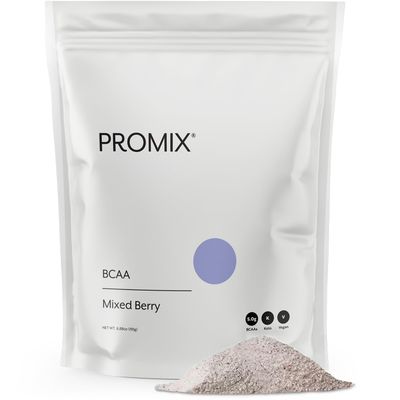 Promix BCAA Post-Workout Energy Powder, Mixed Berry - Plant-Based Branched Chain Amino Acids Supports Lean Muscle Growth, Recovery, Endurance Reduces Soreness - Zero Fat, Sugar Carbs