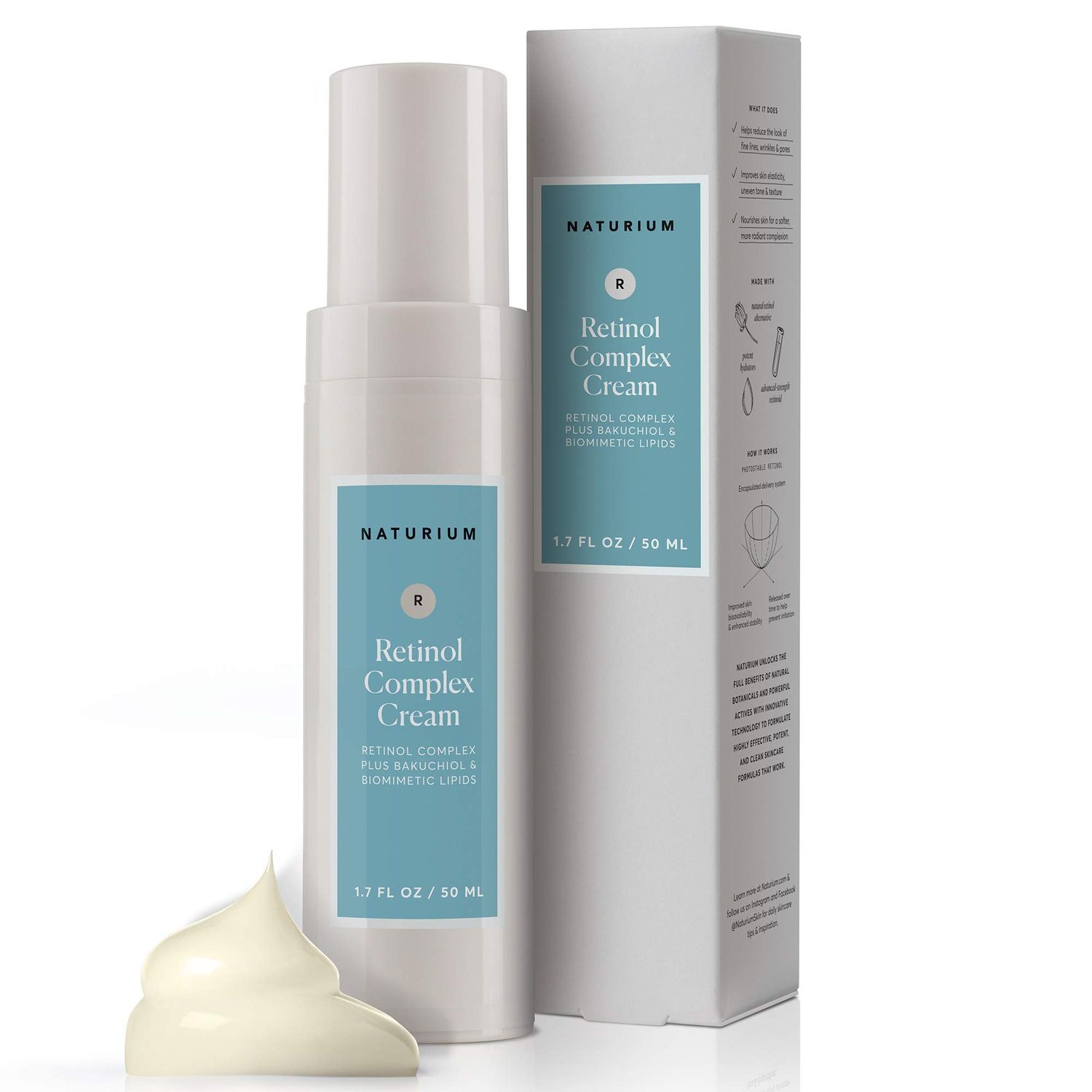 Naturium Retinol Complex Face Cream 2.5, Moisturizing Anti-Aging Facial Cream, 1.7 oz