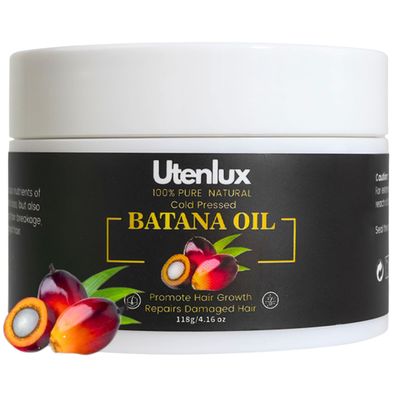 Utenlux 100 Raw Batana Oil for Hair Growth, Organic, Unrefined, Dr. Sebi Butana Oil for Hair Growth Sourced from Honduras, 4 oz
