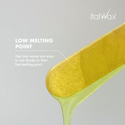 Italwax Top Line Argan - 750g 1.65lb - Hard wax beads for hair removal - Argan oil fragrance - Synthetic formulation ideal for sensitive skins - Recommended for Bikini Area and Armpits