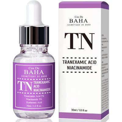 Tranexamic Acid 5 Serum with Niacinamide 5 for FaceNeck - Helps to Reduce the Look of Hyper-Pigmentation, Discoloration, Dark Spots, Remover Melasma, 1 Fl Oz