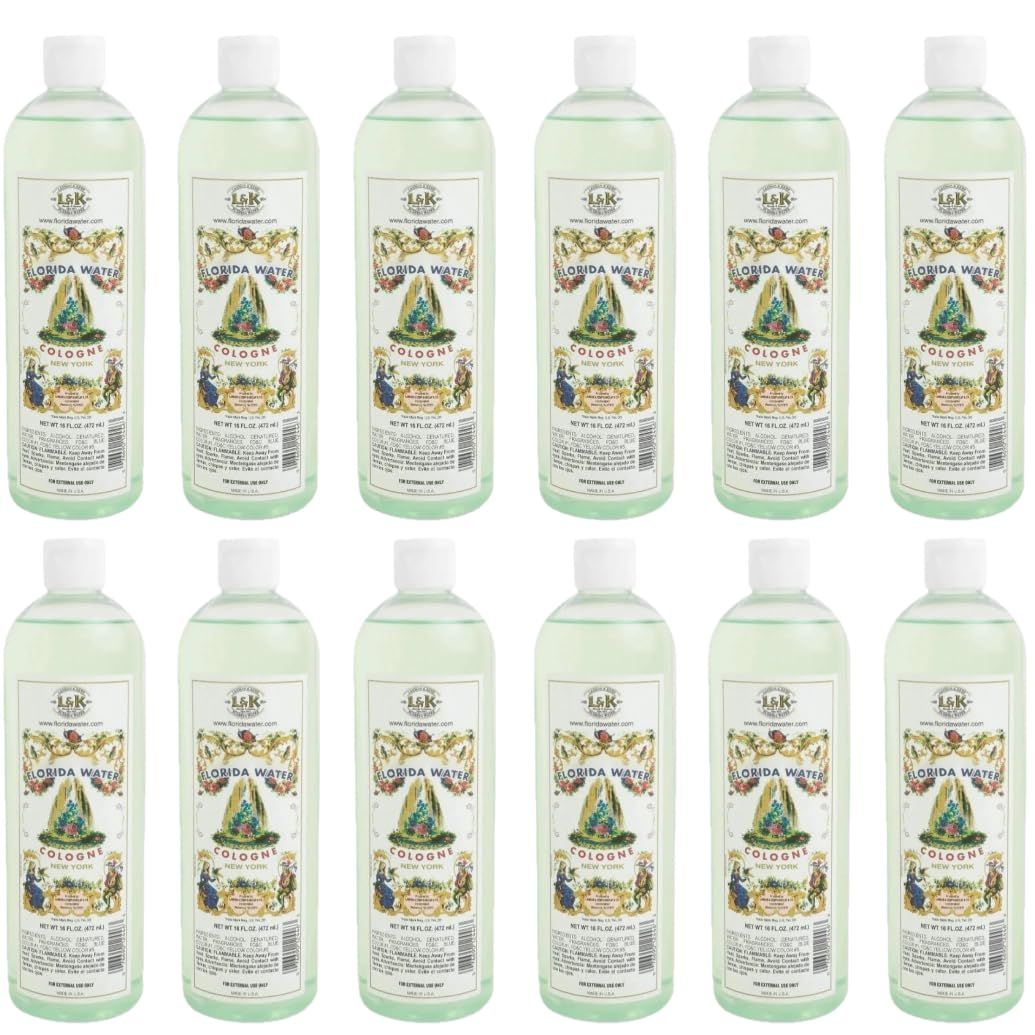 Generic Lanman Kemp Florida Water Splash 16 Fl Oz - Murray Lanman Florida Water Cologne, After Shave Cologne, Fresh, Clean Fragrance 472 ml (Pack of 12)