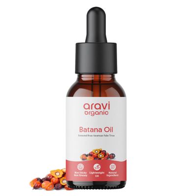 Aravi organic Pure Batana Hair Oil For Hair Growth - Derived From American Oil Palm Nut - 0.5 FL Oz 15 ml