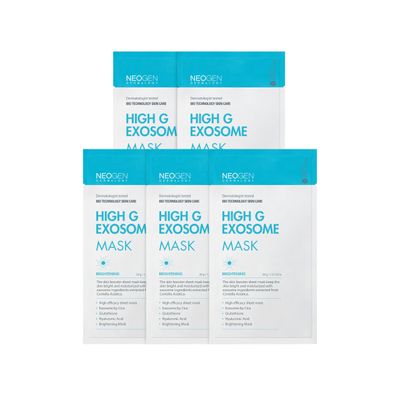 K-Beauty NEOGEN DERMALOGY High G Exosome Mask Sheet (39g. 5 sheets)