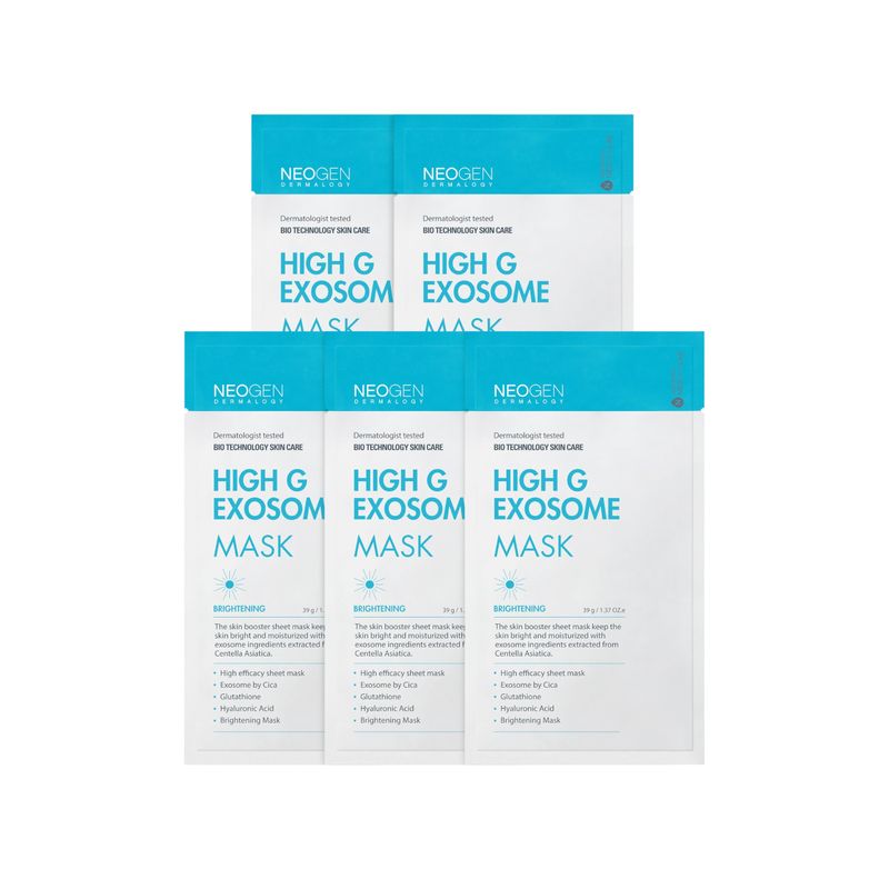 K-Beauty NEOGEN DERMALOGY High G Exosome Mask Sheet (39g. 5 sheets)