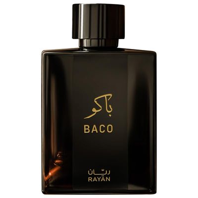 RAYAN Baco Leather Tobacco Perfume for Men - Long Lasting Arabic Eau De Parfum, 100mL (3.34 Fl oz) - Vetiver, Patchouli, Saffron and Spices - Ideal Bold Ideal Gift for Him for Ramadan Eid