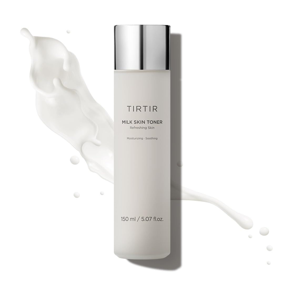 TIRTIR Milk Skin Rice Toner Deep Moisturizing, Hydrating Toner for face, Niacinamide, Ceramide, Rice Bran Extract, Nature-Oriented Ingredients for Korean Skin Care, Vegan, 5.07 fl.oz.