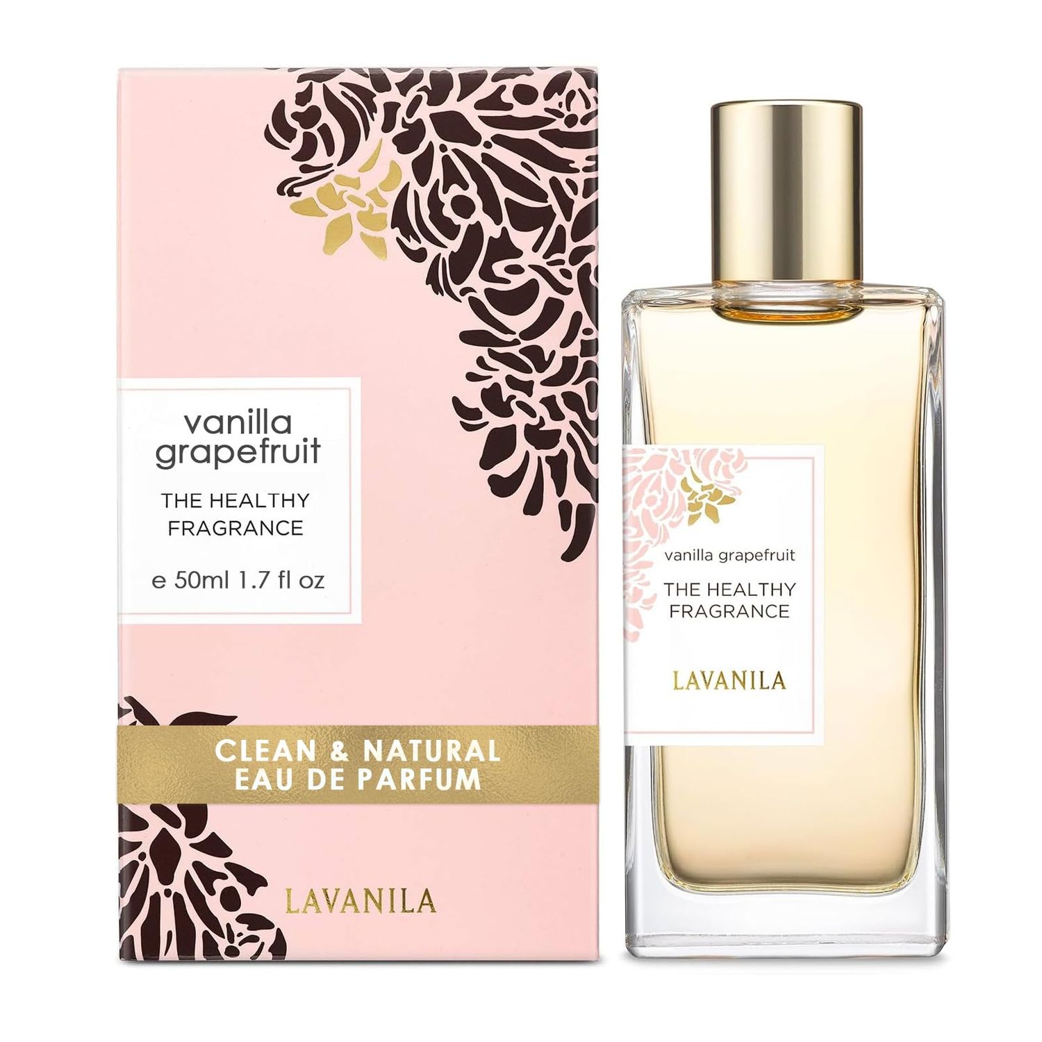 Lavanila Vanilla Grapefruit Perfume for Women, 1.7 Fl Oz - Citrus, Warm Cedarwood Soft Vanilla Fragrance, Clean and Natural Eau de Parfum Made In USA