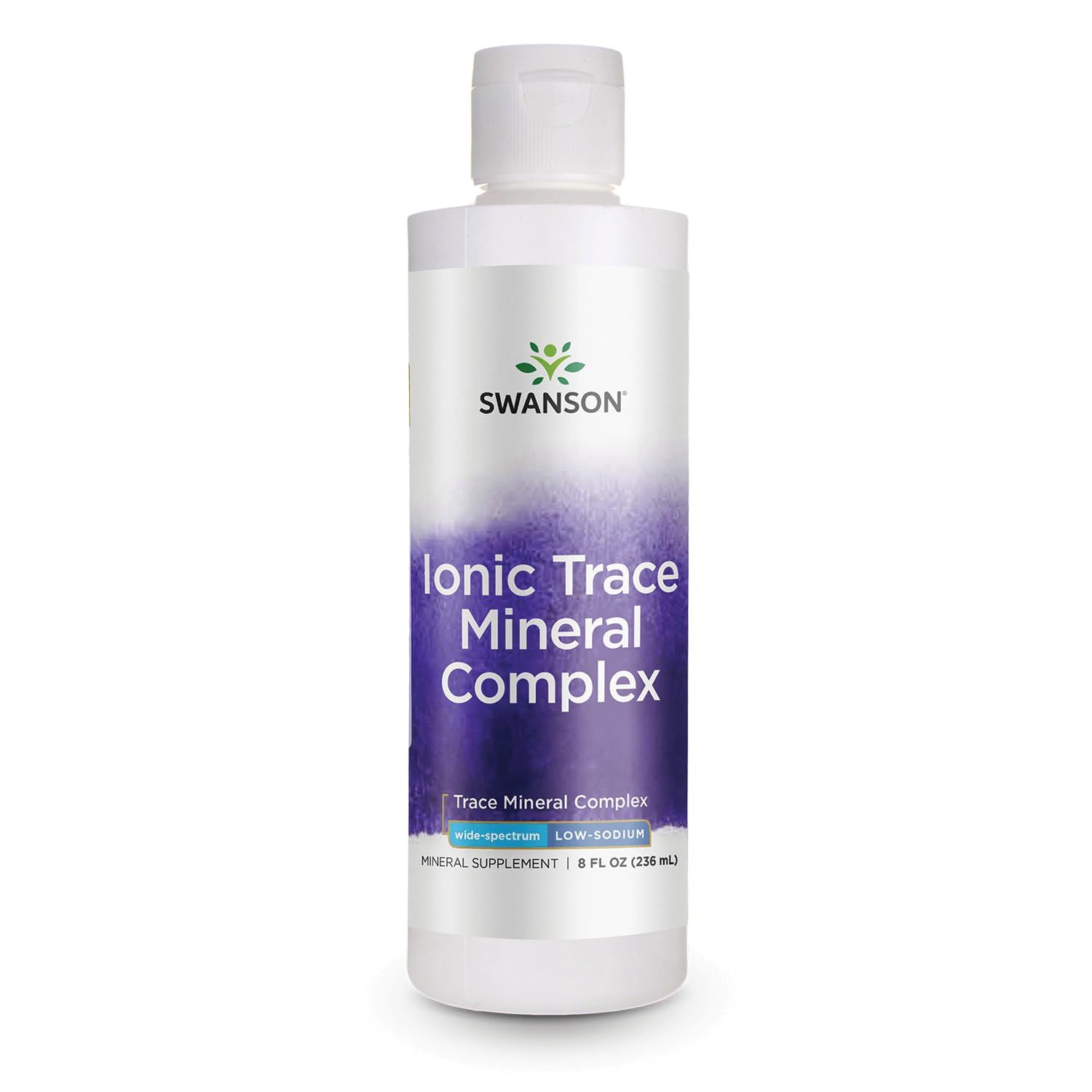Swanson Concentrace Trace Mineral Drops 8oz-Complete Mineral Complex for Energy, Hydration, Electrolyte Balance Over 72 High Absorption Ionic Minerals Such As Magnesium, Potassium, Calcium