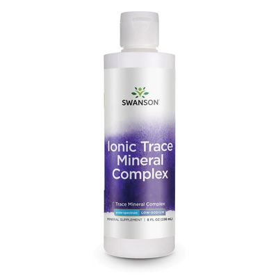 Swanson Concentrace Trace Mineral Drops 8oz-Complete Mineral Complex for Energy, Hydration, Electrolyte Balance Over 72 High Absorption Ionic Minerals Such As Magnesium, Potassium, Calcium