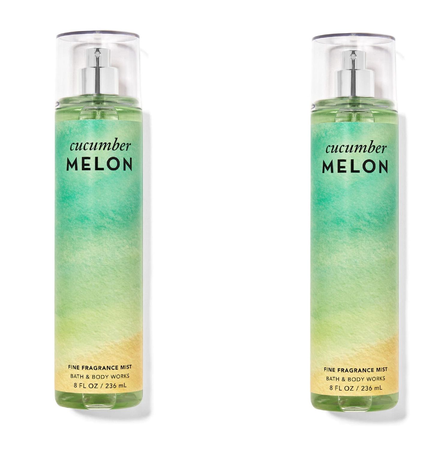 Bath Body Works Bath and Body Works Cucumber Melon Fine Fragrance Mist - Value Pack Lot of 2 (Cucumber Melon), 4 Ounce (Pack of 2), 8.0 fluid_ounces