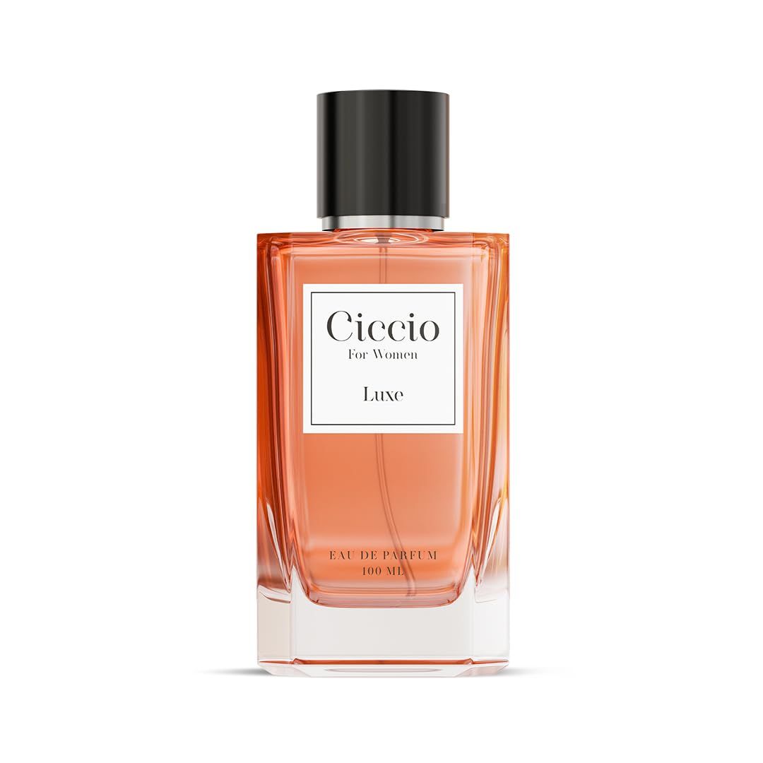 CICCIO Luxury Luxe Eau De Perfume for Women with Bergamot, Lemon, Rose, Vanilla, and AmberPremium Long Lasting Luxury Fragrance ScentPerfect Perfume for Summer, 100ml