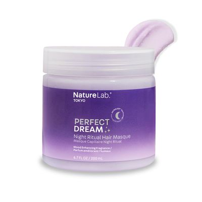 NATURELAB. TOKYO Perfect Dream Night Ritual Rinse Out Hair Masque With Mood Enhancing Fragrance 200ml 6.7 Fl Oz