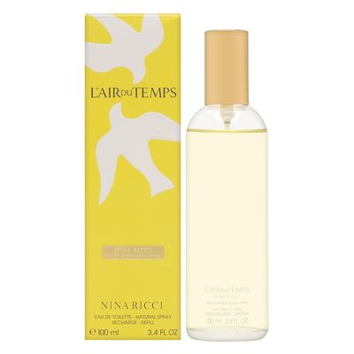 Nina Ricci L&#39;Air Du Temps Eau De Toilette Spray Refill for Women, 3.4 Ounce