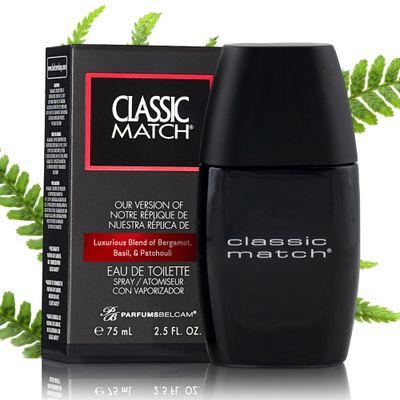 PB ParfumsBelcam Black Classic Match CM Eau De Toilette Spray, our version of a Designer EDT, 75ml.