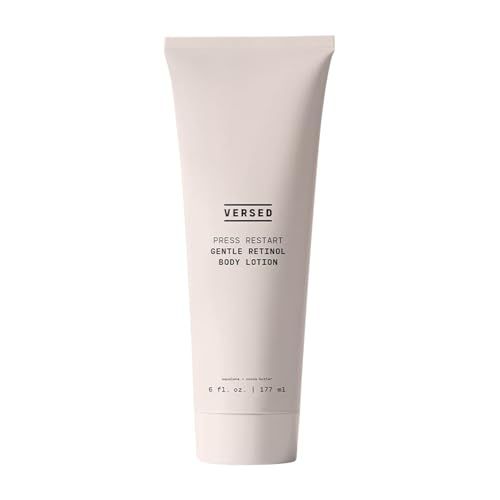 Versed Press Restart Retinol Body Lotion - Skin Firming Lotion with Cocoa Butter, Squalane Vitamin E - Lightweight All-Over Body Moisturizer for Dark Spots and Aging Dry Skin (6 oz)