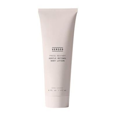 Versed Press Restart Retinol Body Lotion - Skin Firming Lotion with Cocoa Butter, Squalane Vitamin E - Lightweight All-Over Body Moisturizer for Dark Spots and Aging Dry Skin (6 oz)