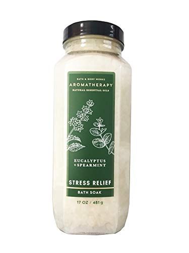 Bath Body Works Bath Body Works Aromatherapy Stress Relief Eucalyptus Spearmint 17.0 Oz Bath Soak, 17.0 Oz