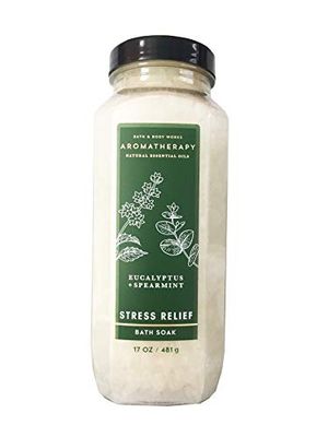 Bath Body Works Bath Body Works Aromatherapy Stress Relief Eucalyptus Spearmint 17.0 Oz Bath Soak, 17.0 Oz
