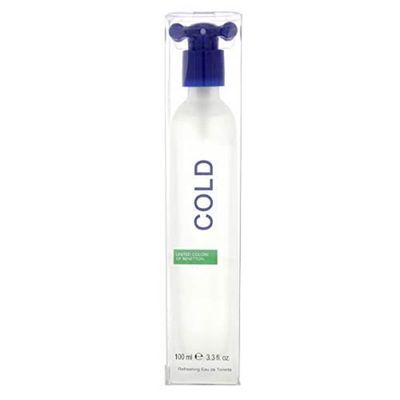 Benetton Cold for Men Eau de Toilette Spray, 3.3 Ounce