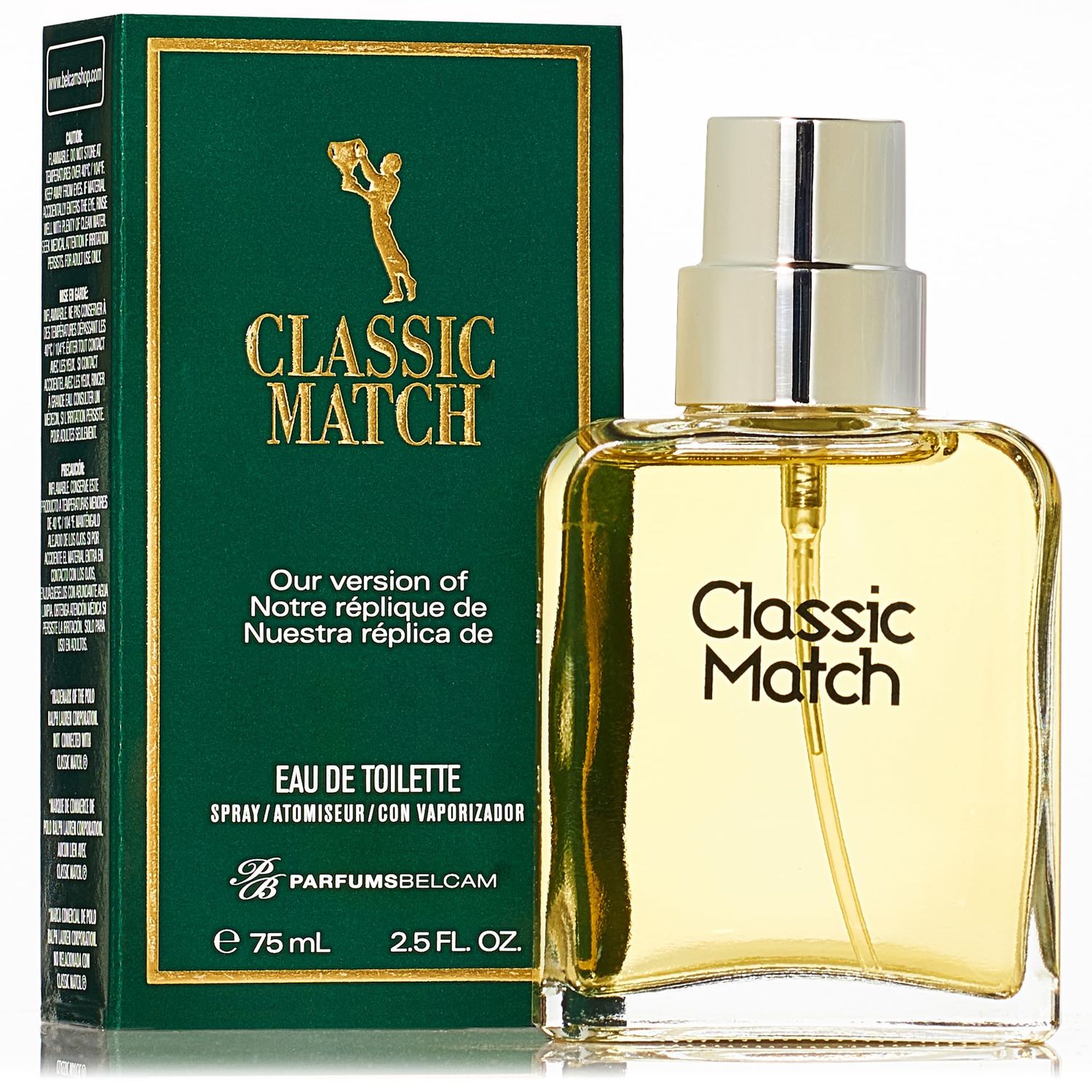 PB ParfumsBelcam Classic Match CM Eau De Toilette, Our version of a Designer EDT, 75ml.