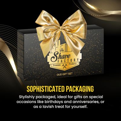 the shave factory After Shave Cologne Gift Series (Oud Set)