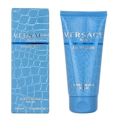 Versace Man Eau Fraiche Aftershave Balm 2.5 Oz 75 Ml for Men by Gianni Versace