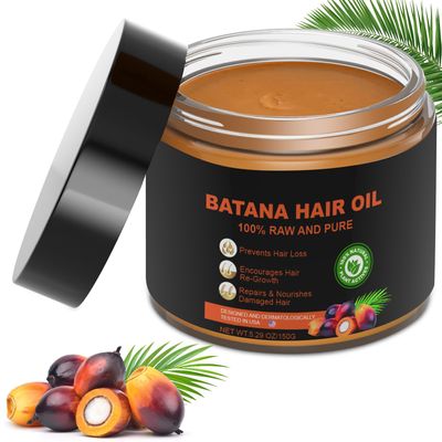 Batana Oil for Hair Growth, 100 Pure From Honduras, Enhances Hair Thickness, Prevents Loss for Men Women, For All Hair Types, 5.29 OZ