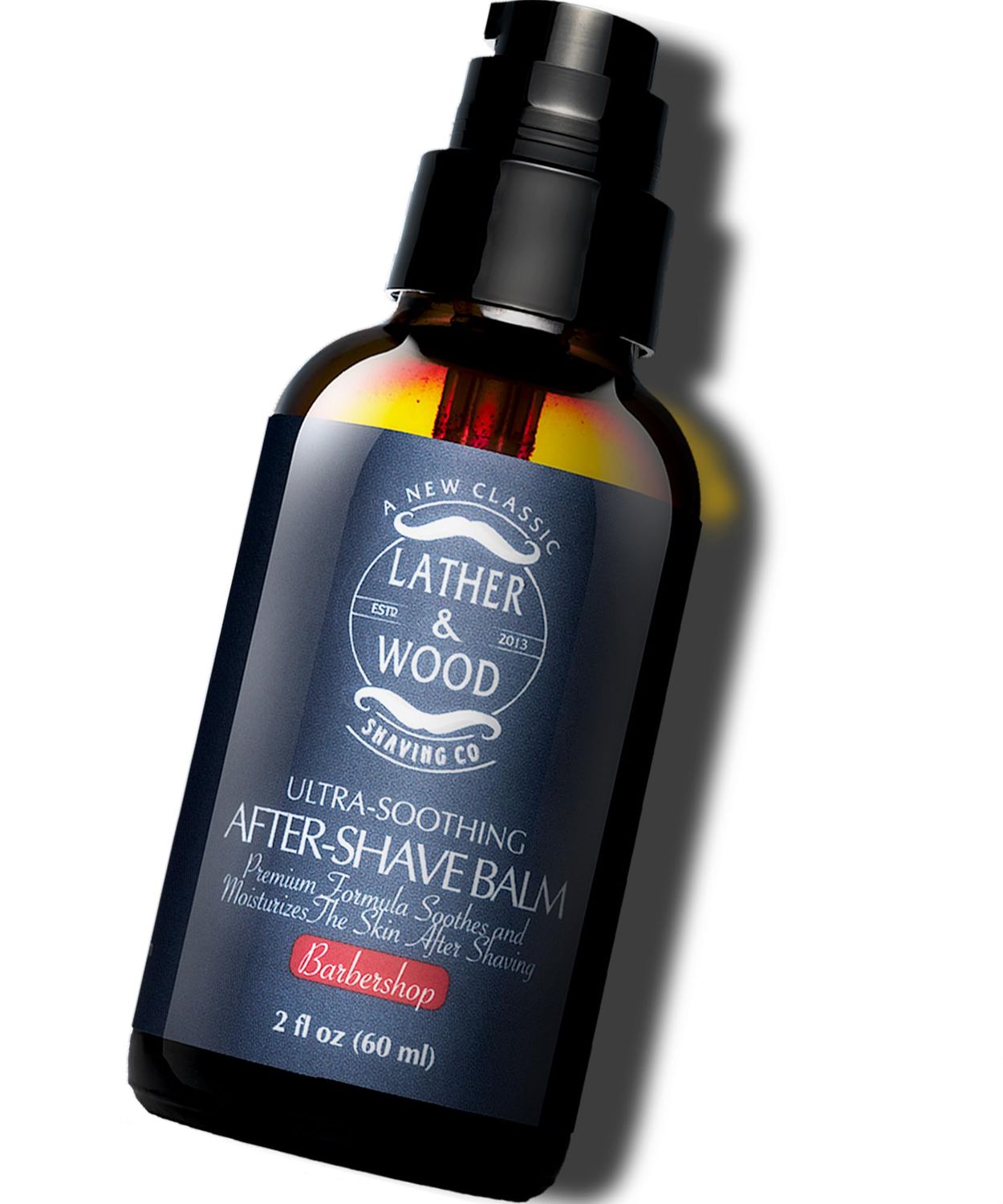 Lather Wood - Barbershop Aftershave for Men - Long-Lasting Fragrance, Non-Greasy Formula, Easy Pump Dispener, Gentle and Subtle Scent