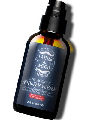Lather Wood - Barbershop Aftershave for Men - Long-Lasting Fragrance, Non-Greasy Formula, Easy Pump Dispener, Gentle and Subtle Scent