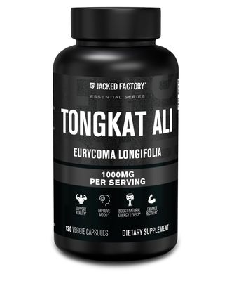 Jacked Factory Indonesian Tongkat Ali - 2001 Extract Longjack Tongkat Ali for Men to Support Vitality, Improve Mood, Boost Natural Energy Levels, Enhance Recovery - 120 Capsules