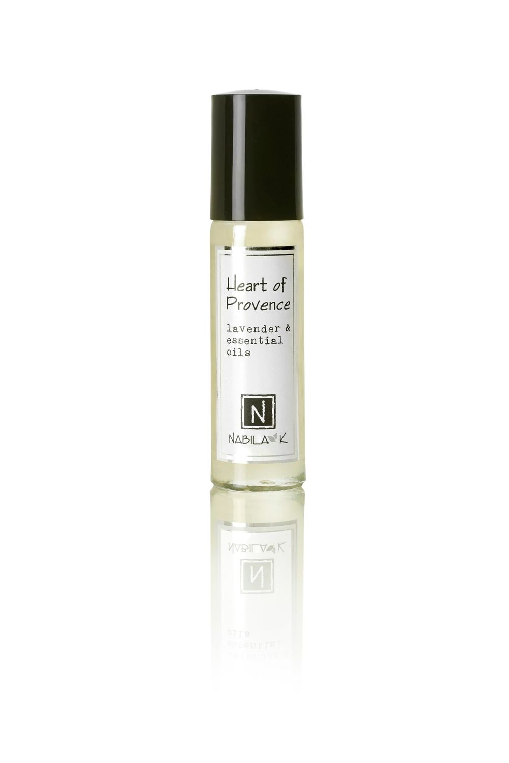 Nabila K Heart of Provence Roll-On Perfume with Lavender Essential Oil Alcohol-Free, All-Natural, Organic, Long-Lasting Fragrance - Travel-Size Perfume for Women - TSA Approved, 0.33 oz 10 ml