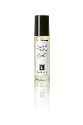 Nabila K Heart of Provence Roll-On Perfume with Lavender Essential Oil Alcohol-Free, All-Natural, Organic, Long-Lasting Fragrance - Travel-Size Perfume for Women - TSA Approved, 0.33 oz 10 ml