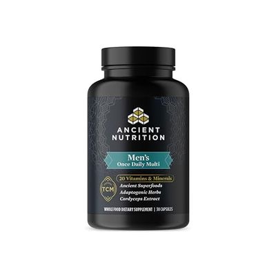Ancient Nutrition Multivitamin for Men, Ancient Multi Men&#39;s Once Daily Vitamin Supplement 30 Ct, Vitamin A, Vitamin B and Vitamin K2, Fenugreek Seed, Supports Immune System, Paleo and Keto Friendly