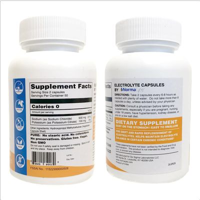 NormaLyte Electrolyte Capsules - Replenish Electrolytes for Peak Performance - Hydration Salt Pills with Essential Minerals for Energy Boost, and Muscle Recovery - 100ctBottle