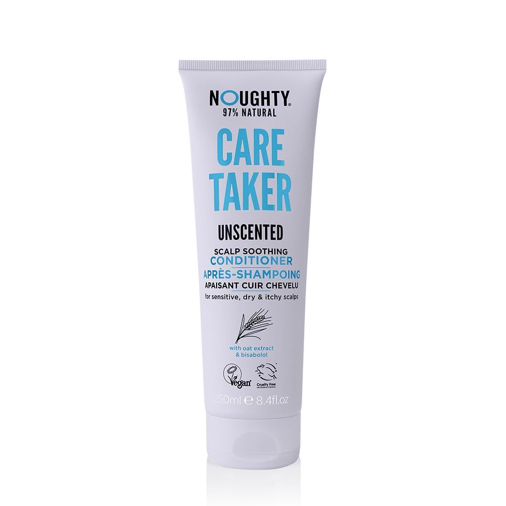 Noughty 97 Natural Care Taker Conditioner, Fragrance Free and Soothing for Dandruff Prone Sensitive Scalps, with Bisabolol and Oatmeal Extract, Sulphate Free Vegan Haircare 250ml