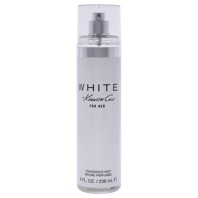 Kenneth Cole White for Her Body Mist for Women, Notes of Mandarin, Vanilla, Musk, and Orchid, Fruity, Fresh, Feminine Scent, Long-Lasting, Everyday Wear Fragrance, 8 Fl oz