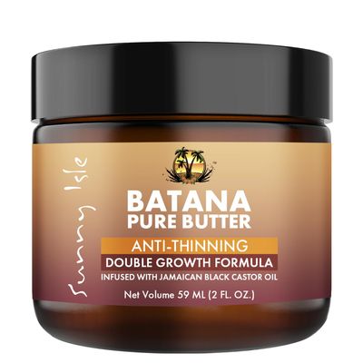 Sunny Isle Anti-Thinning Batana Pure Butter 2oz Infused with Jamaican Black Castor Oil Double Growth Formula
