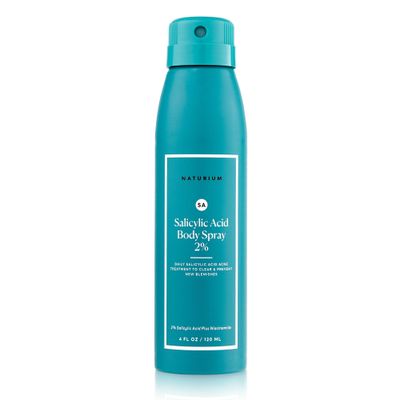 Naturium Salicylic Acid Body Spray 2, Blemish-Fighting Pore Treatment, with Niacinamide Plus Encapsulated Salicylic Acid, 4 oz