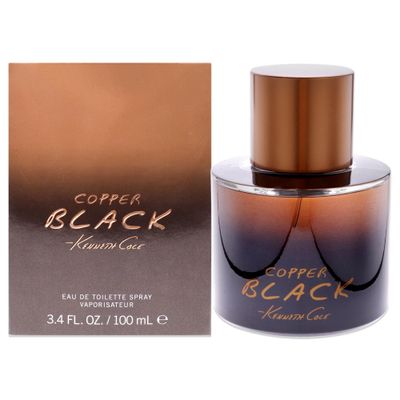 Kenneth Cole Copper Black Eau de Toilette Spray for Men, 3.4 Fl Oz