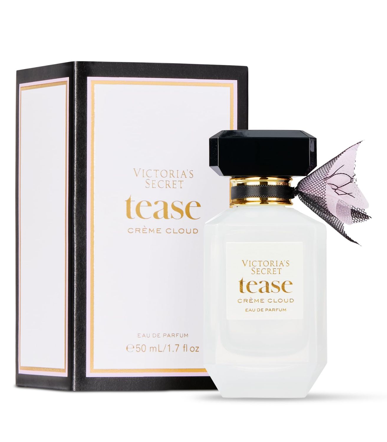 Victoria&#39;s Secret Tease Crme Cloud Eau de Parfum, Notes of Vanilla Meringue, Santal Flower Sheer Amber, Perfumes for Women (1.7 oz)