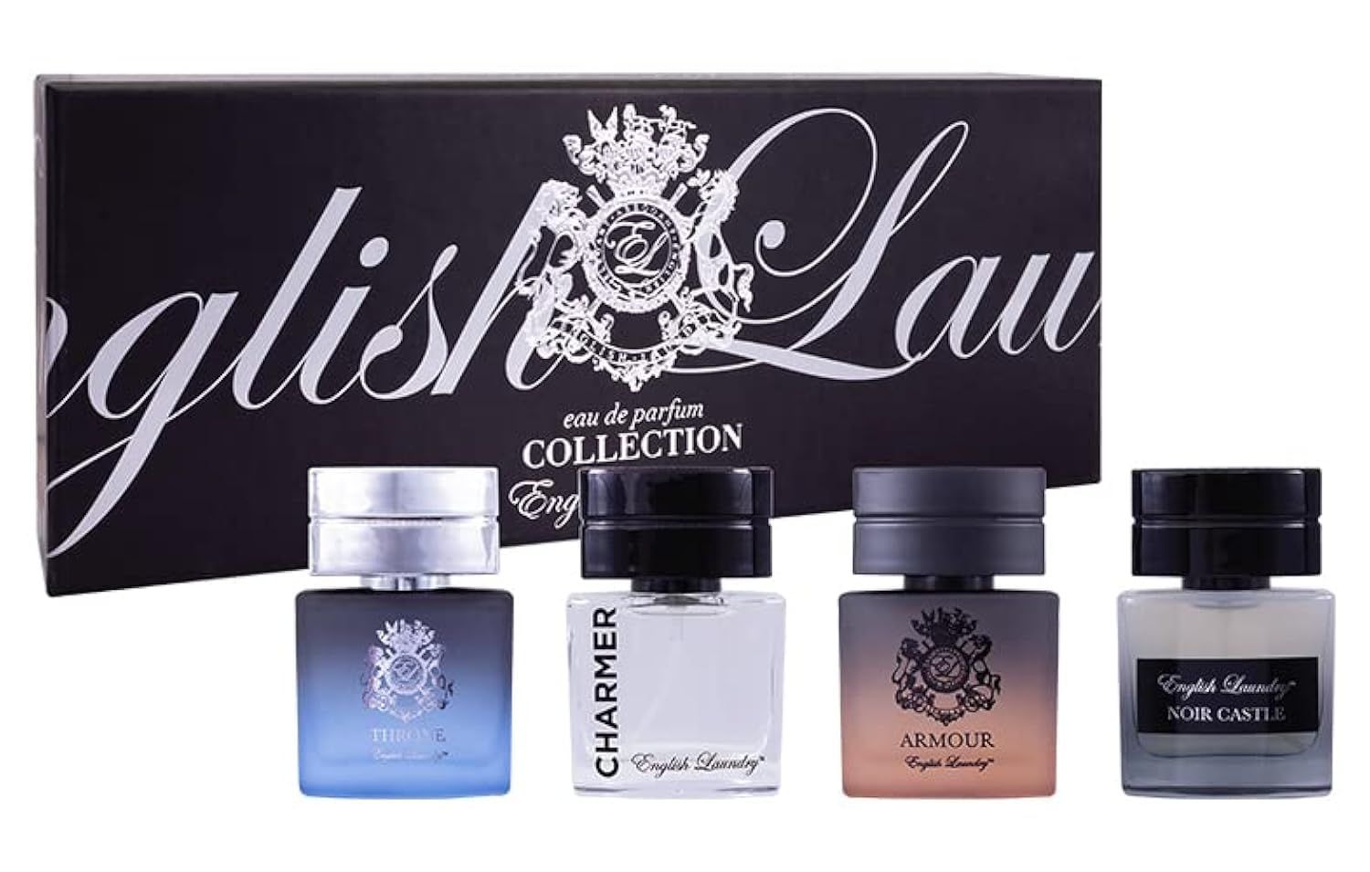English Laundry Men&#39;s 20ml Coffret Collection, Throne, Armour, Noir Castle, Charmed EDP