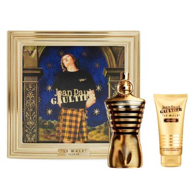 Jean Paul Gaultier Le Male Elixir Gift Set (Le Male Elixir EDP 4.2 Fl Oz Shower Gel 2.5 Fl Oz)